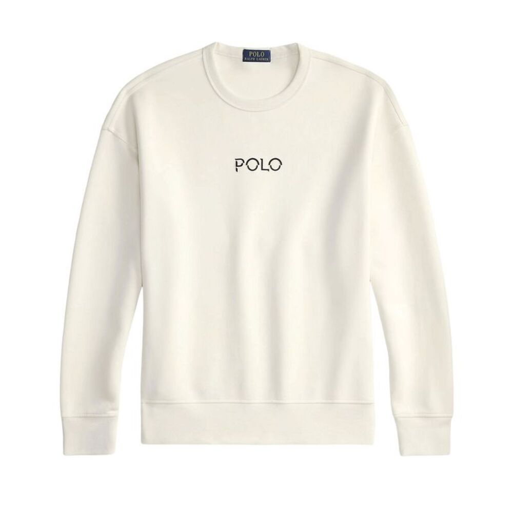 Polo Ralph Lauren Mens Relaxed Fit Logo Double-Knit Sweatshirt XXL White - NWT
